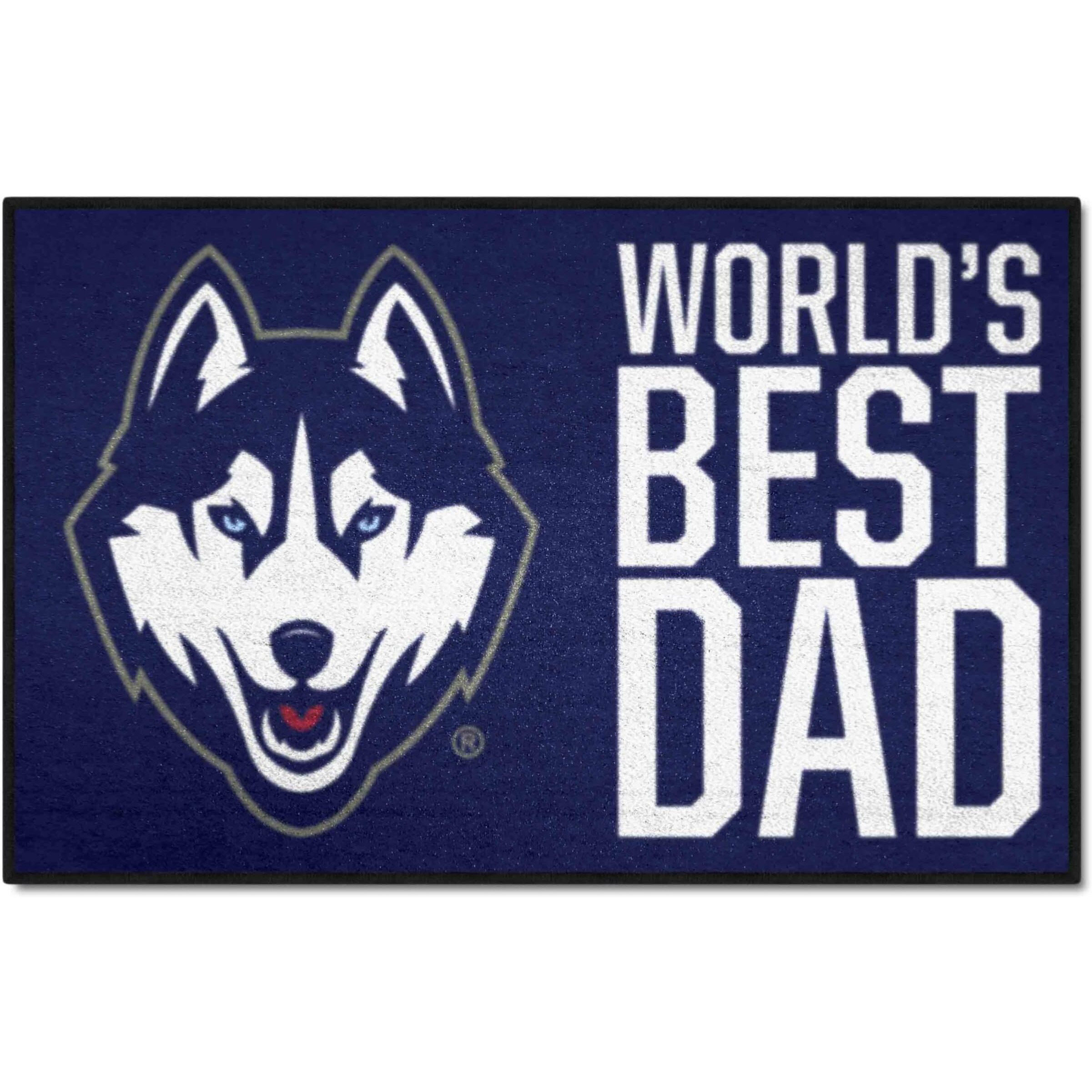 FANMATS 31207 University of Connecticut Starter Mat Accent Rug - 19in. x 30in. | Sports Fan Home Decor Rug and Tailgating Mat World's Best Dad Starter Mat