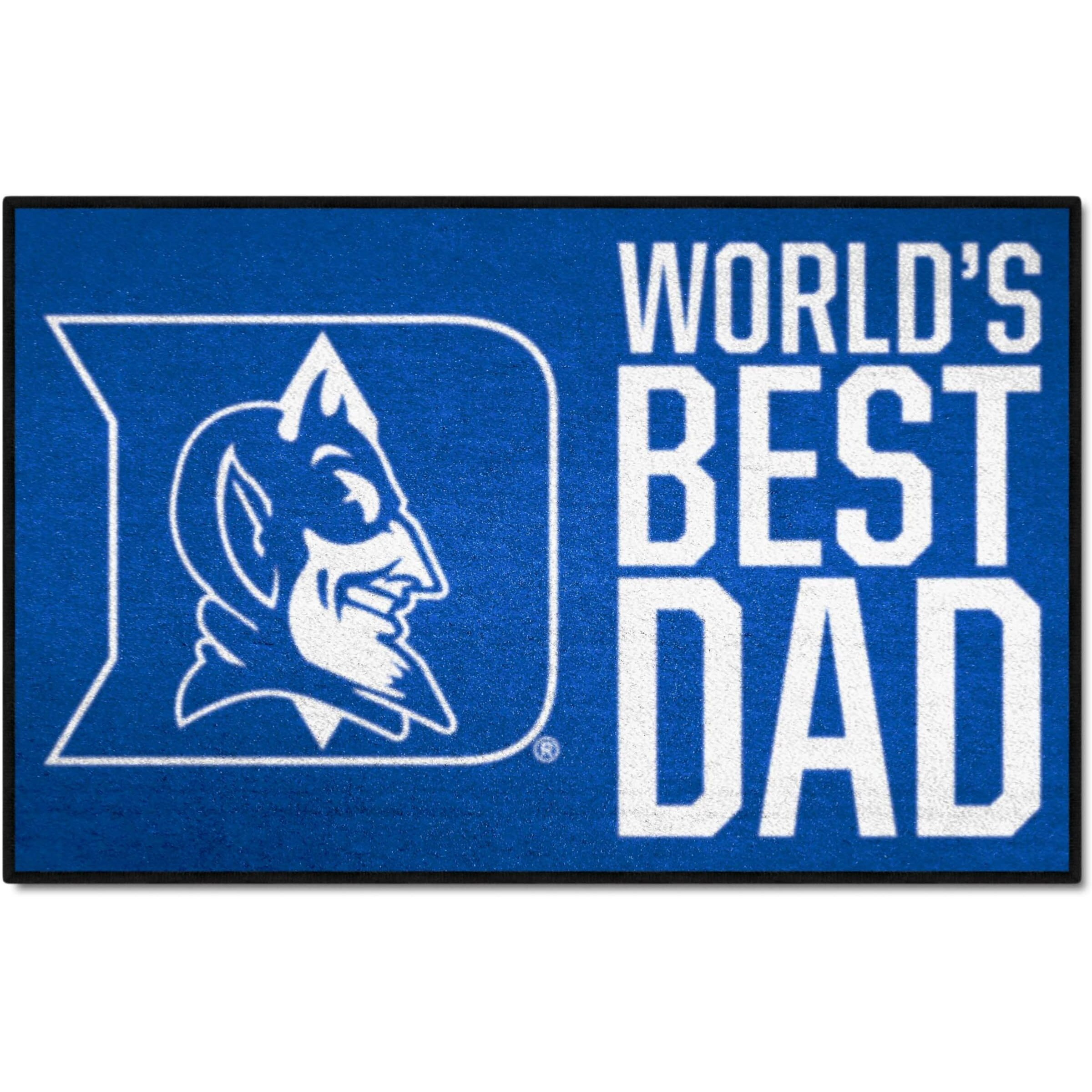 FANMATS 31226 Duke University Starter Mat Accent Rug - 19in. x 30in. | Sports Fan Home Decor Rug and Tailgating Mat World's Best Dad Starter Mat