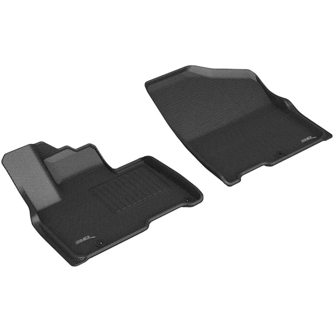3D MAXpider Custom Fit Kagu Floor Mat (Black) Compatible with Kia Carnival 7/8-Seat 2022-2025 - Front Row