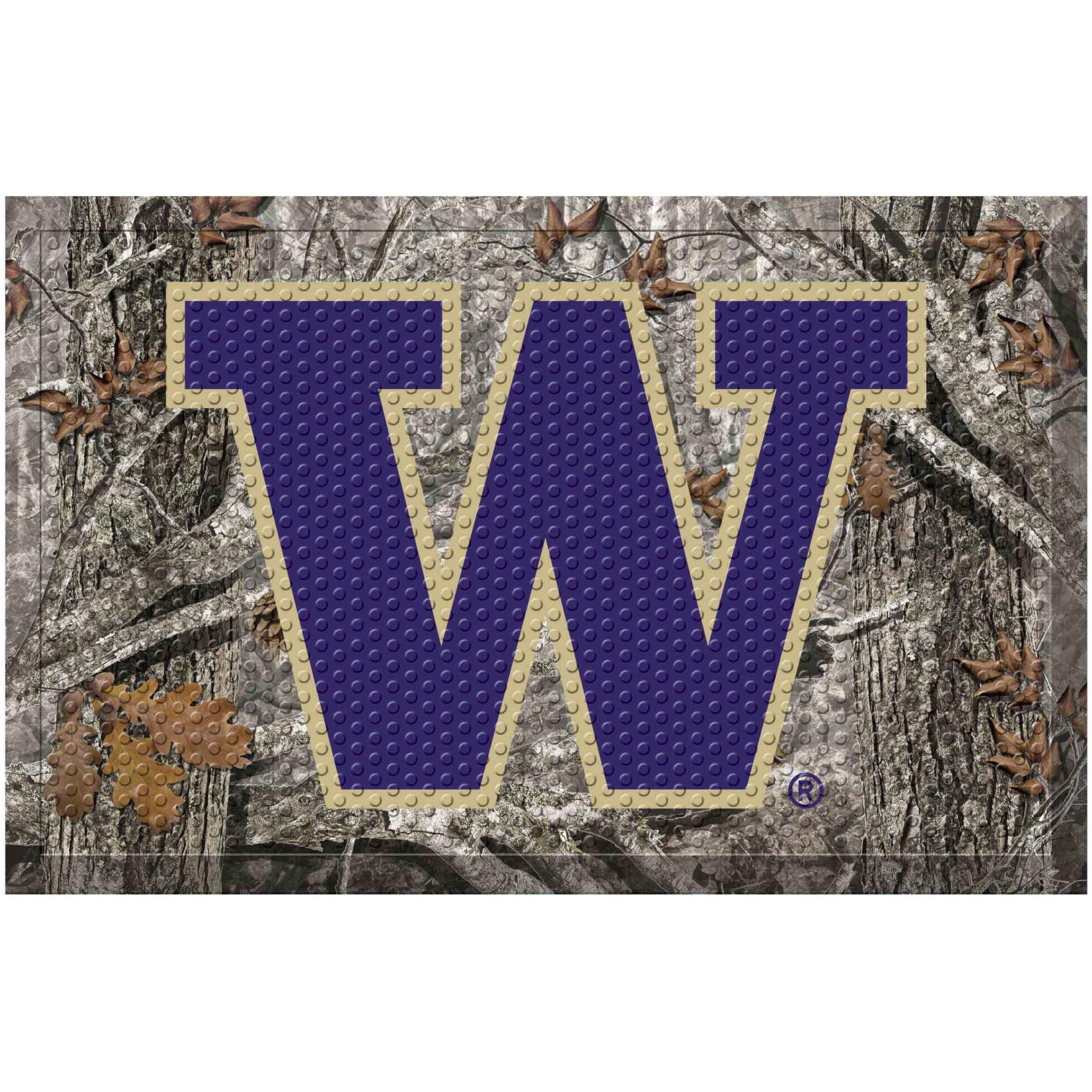 FANMATS 32873 Washington Rubber Scraper Door Mat