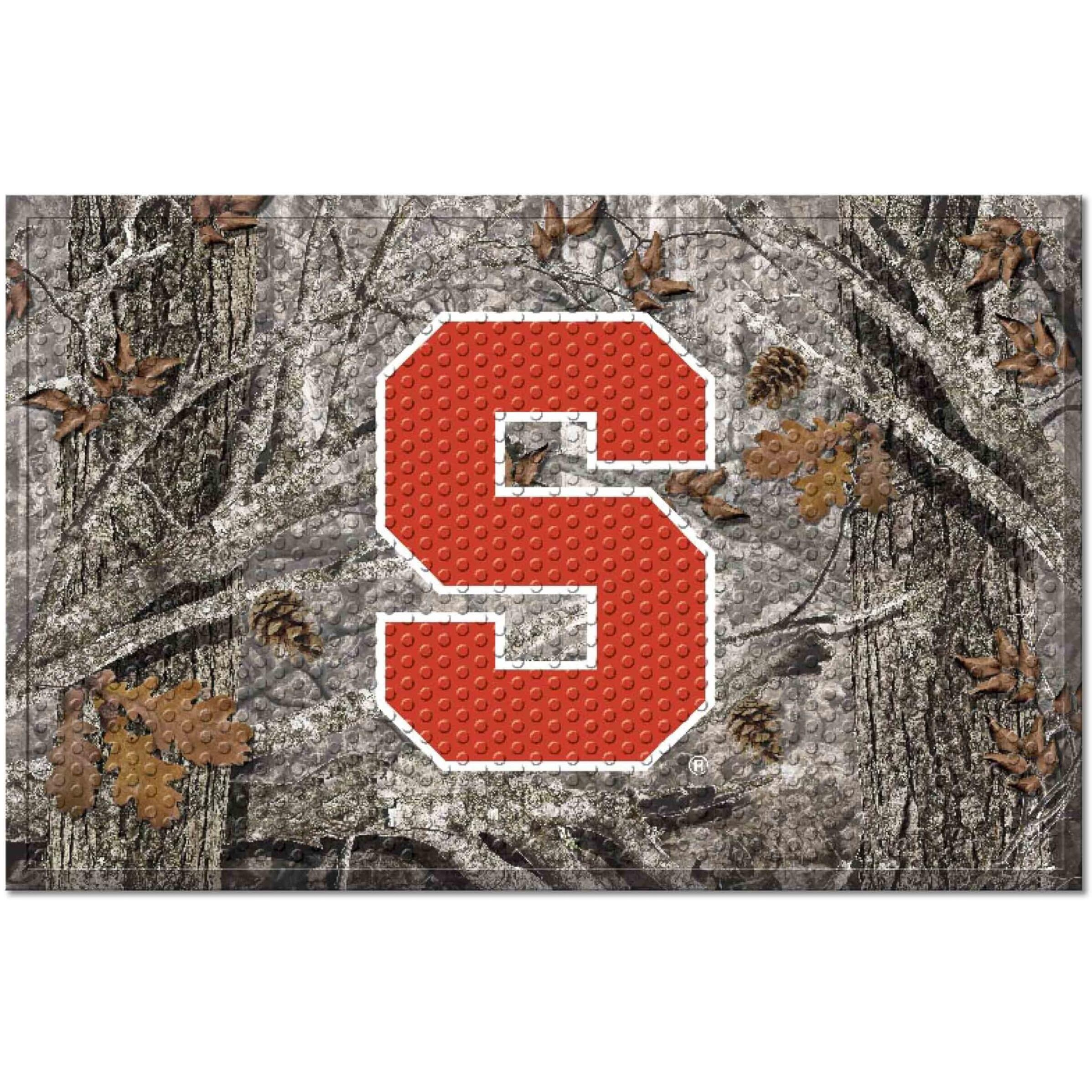 FANMATS 32881 Syracuse Rubber Scraper Door Mat