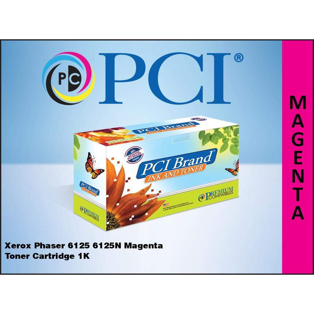 PCI Brand Compatible Toner Cartridge Replacement for Xerox 106R1332 Phaser 6125 6125N Magenta Toner Cartridge 1K Yield
