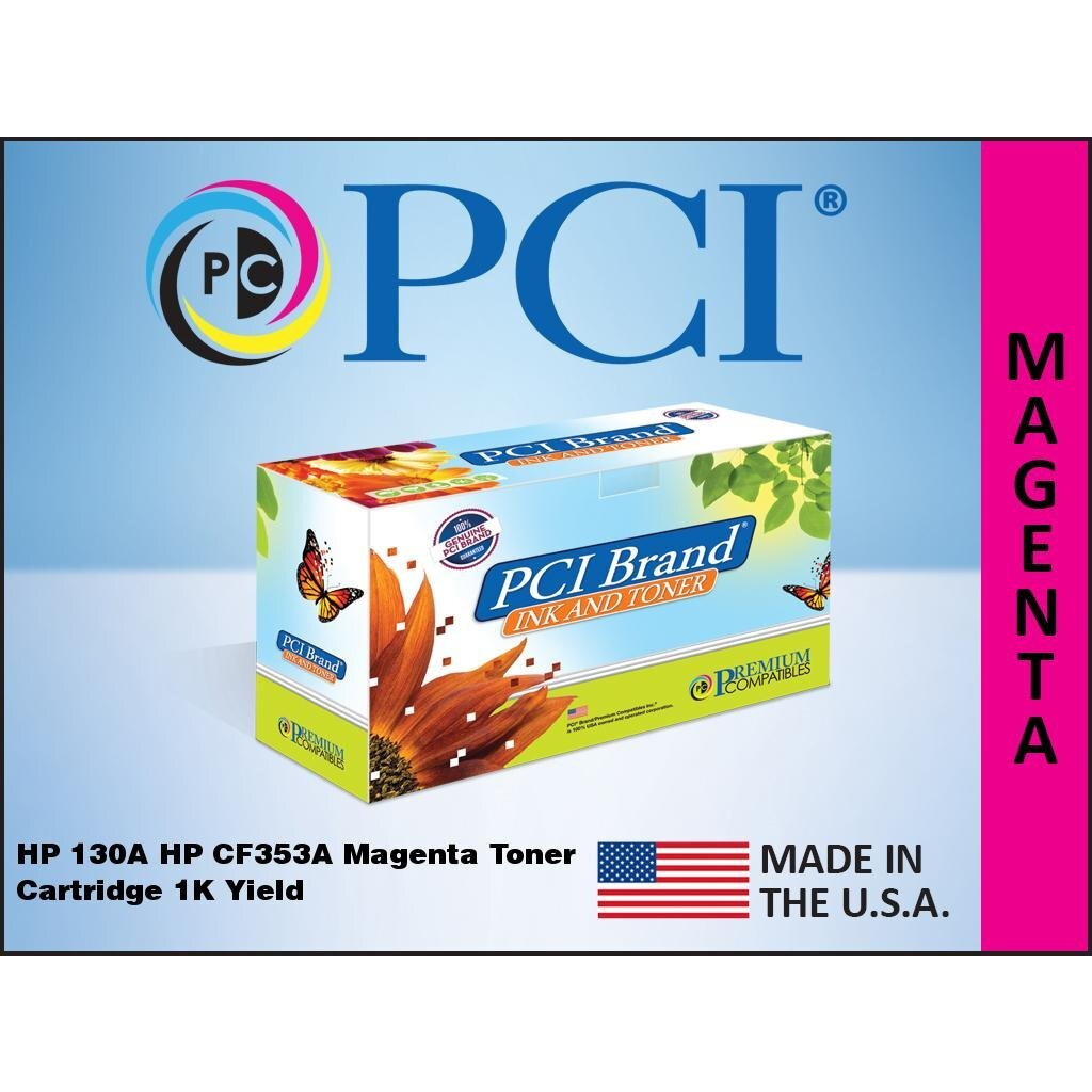 PCI Brand Remanufactured Toner Cartridge Replacement for HP 130A CF353A Magenta Toner Cartridge 1K Yield