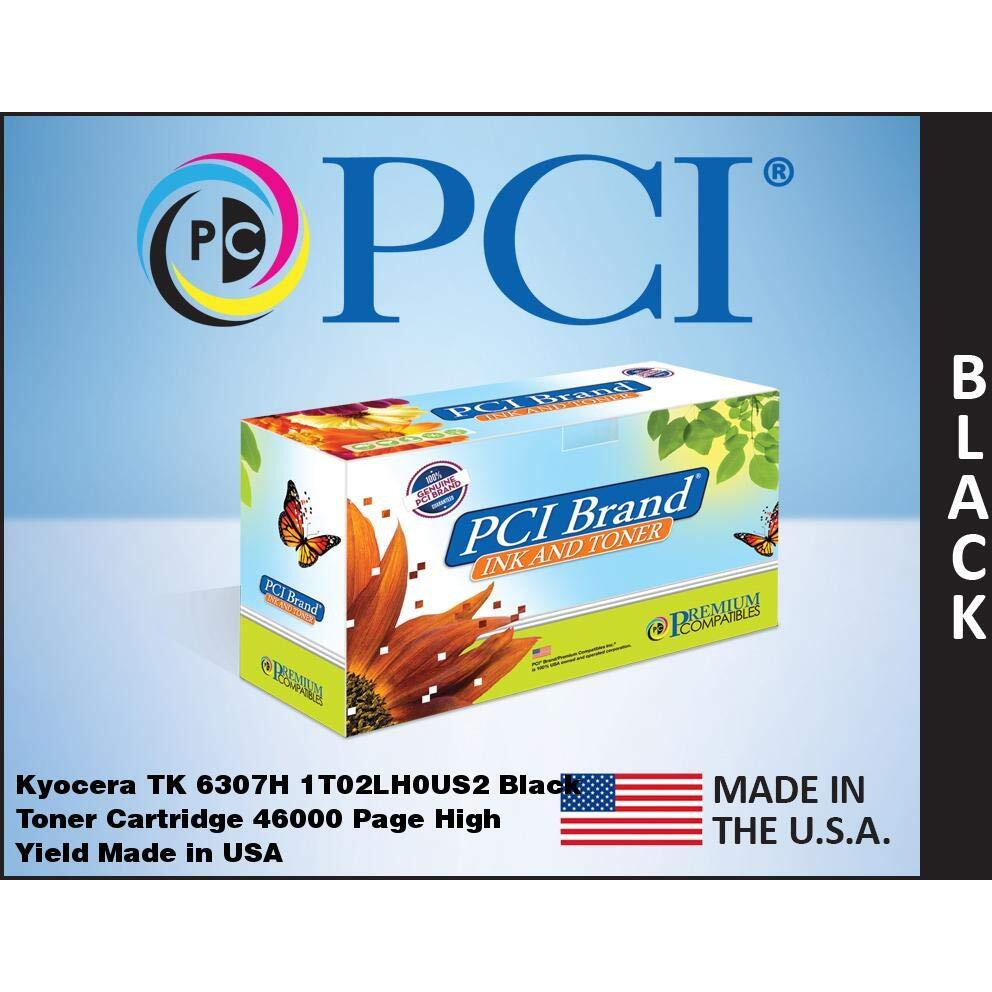 PCI Brand Compatible Toner Cartridge Replacement for Kyocera TK6307H Black Toner Cartridge 46K Yield