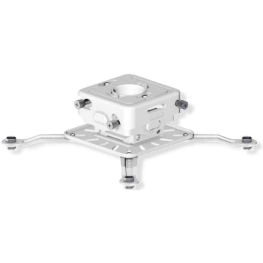 Crimson AV JR3W SyncPro Universal Mount for Projectors with Micro Adjustment, White, 70lb (31.8kg) Weight Capacity, 13.8" (351.5mm) Diameter Max Mounting Pattern, Micro Adjust