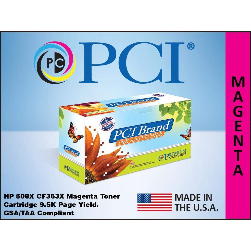 PCI Brand Remanufactured Toner Cartridge Replacement for HP 508X CF363X Magenta Toner Cartridge 9.5K Yield