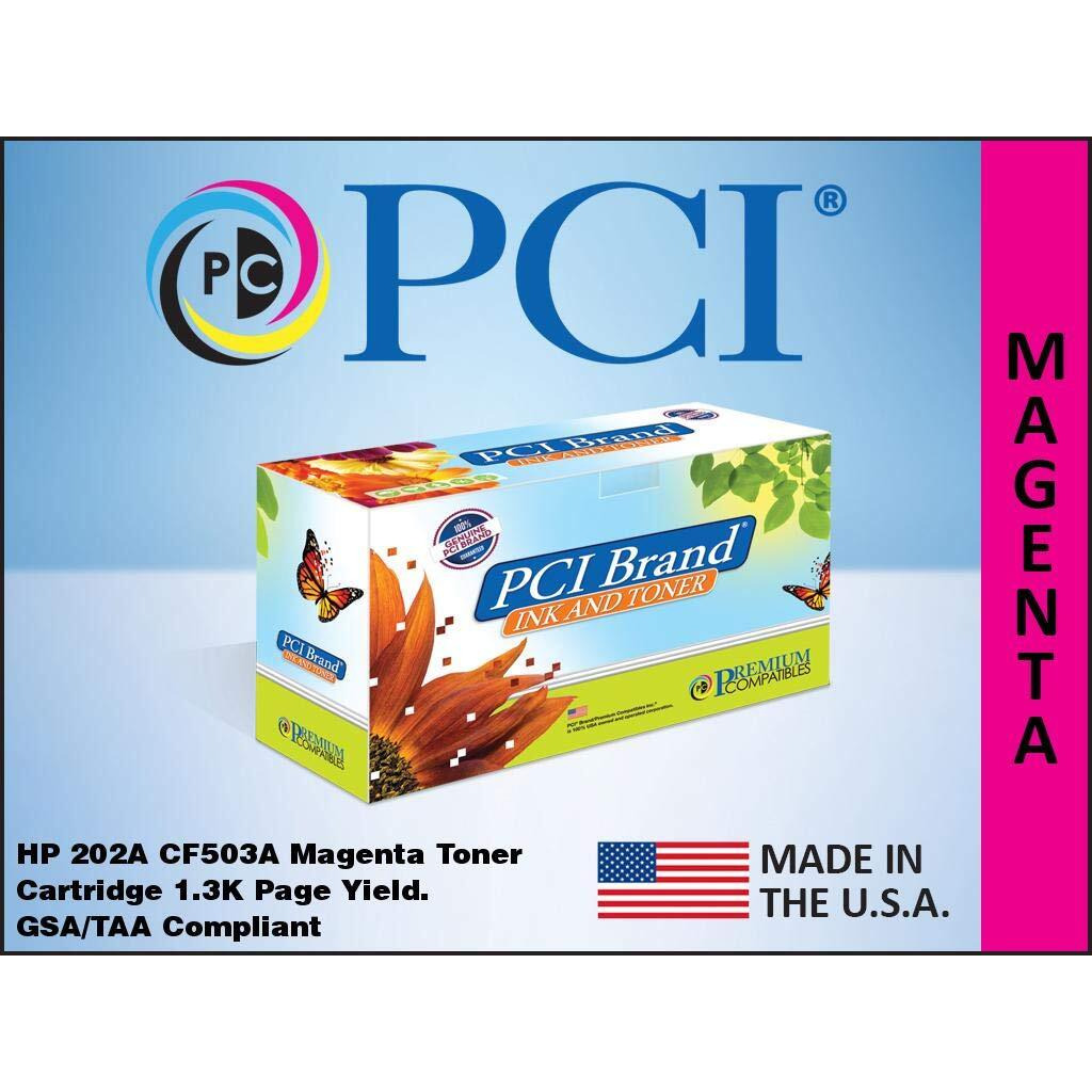 PCI Brand Remanufactured Toner Cartridge Replacement for HP 202A CF503A Magenta Toner Cartridge 1.3K Yield