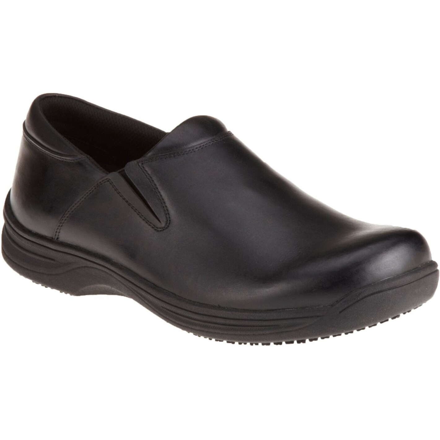 GENUINE GRIP 4700-10W Loafer Shoe,10,Wide,Black,Plain,PR