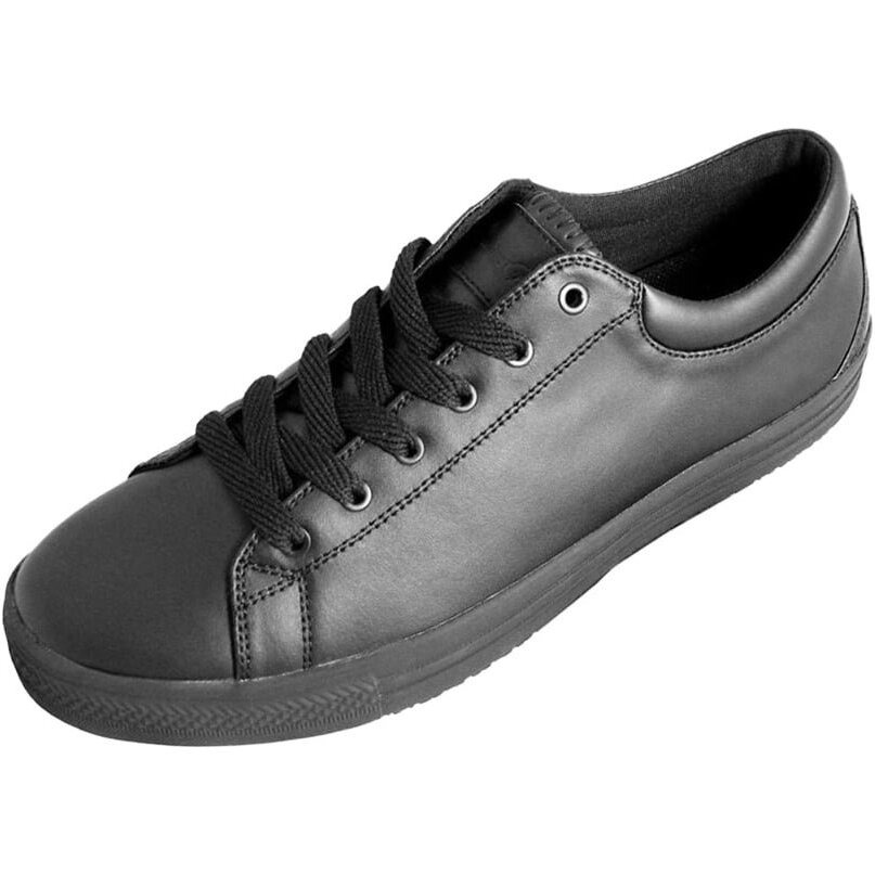 Genuine Grip 270-10.5M Mens Slip-Resistant Retro Lace-up Work Shoes Black - Size 10.5