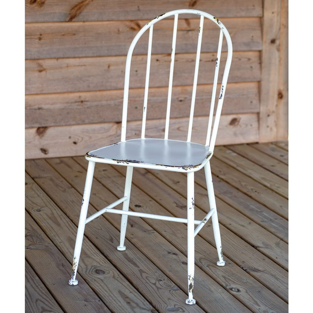Colonial Tin Works Chair, 36-inch Height, Metal, White