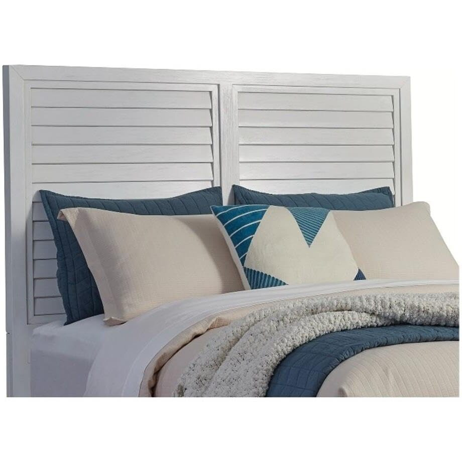 American Woodcrafters Dunescape 63" W Wood Queen Panel Headboard in White