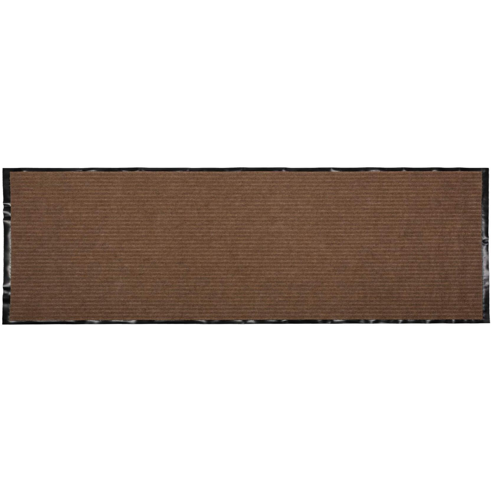 DII Durable Walk Off Utility Indoor/Outdoor Runner, 22x60, Brown