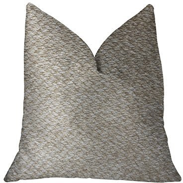 Plutus Brands Plutus Crme Brulee Luxury Throw Pillow, 20" x 26" Standard