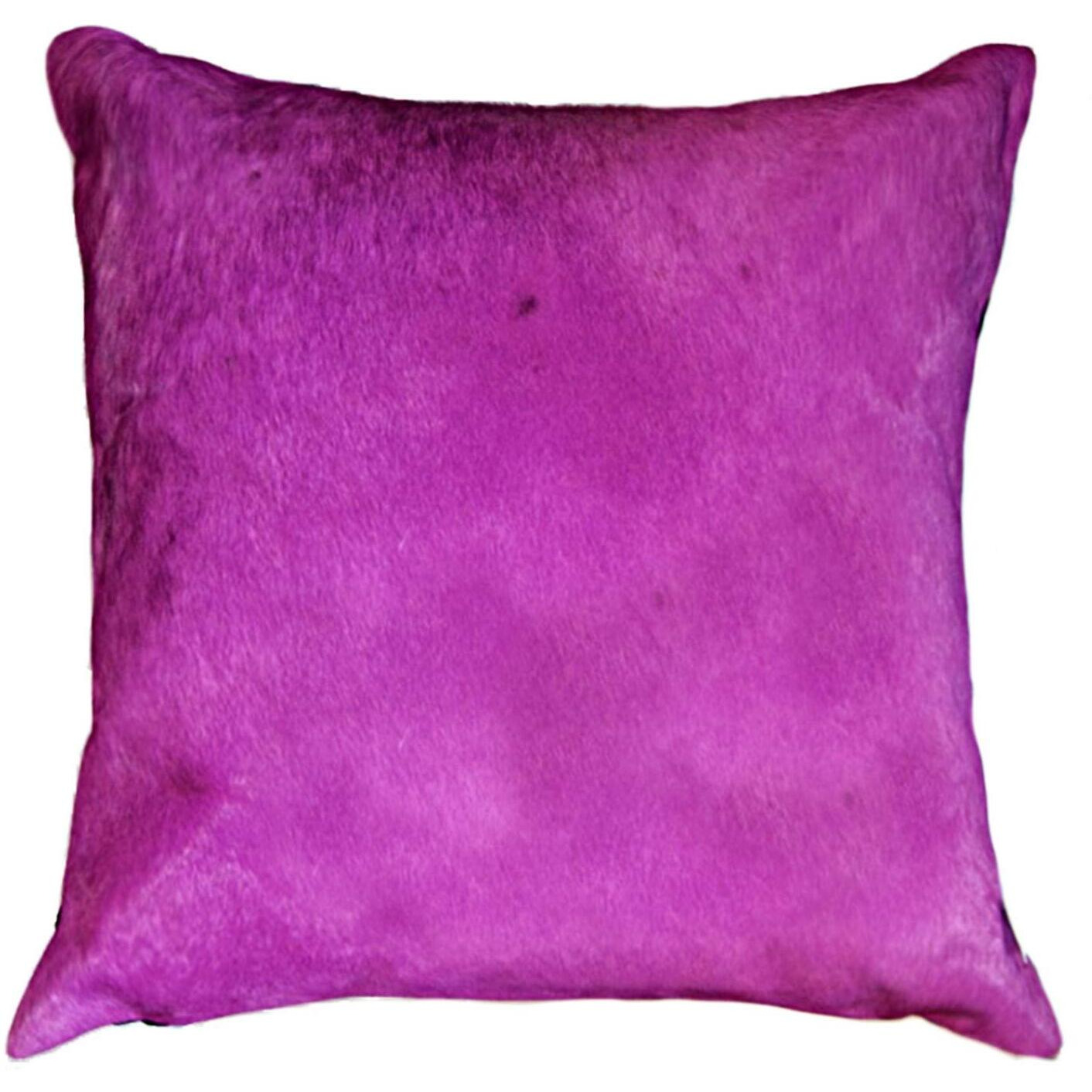 HomeRoots Cowhide, Microsuede, Polyfill 12'' X 20" X 5'' Brilliant Blue Torino Kobe Cowhide Pillow
