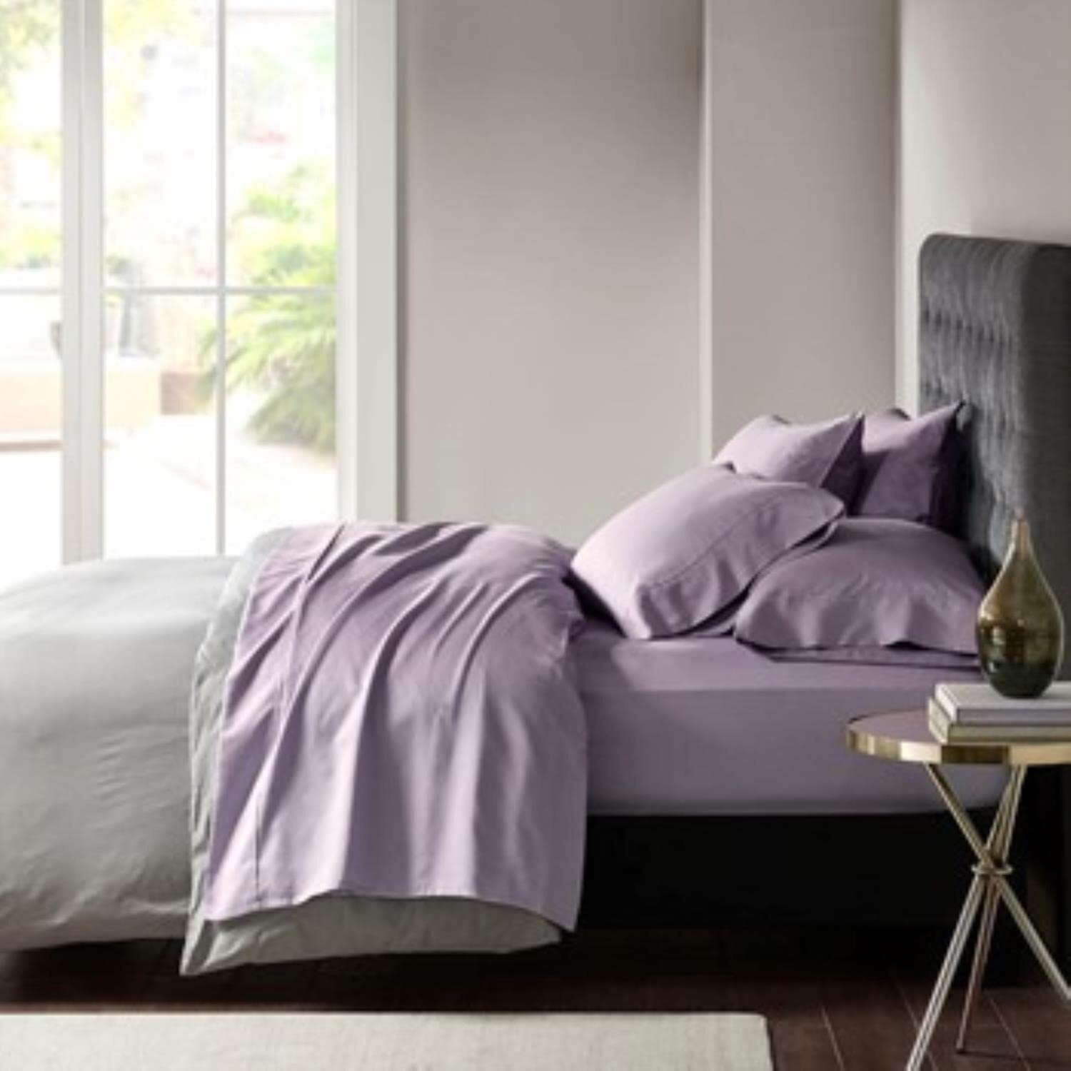 Madison Park Cotton and Polyester Sateen 7 Piece Sheet Set MP20-7156