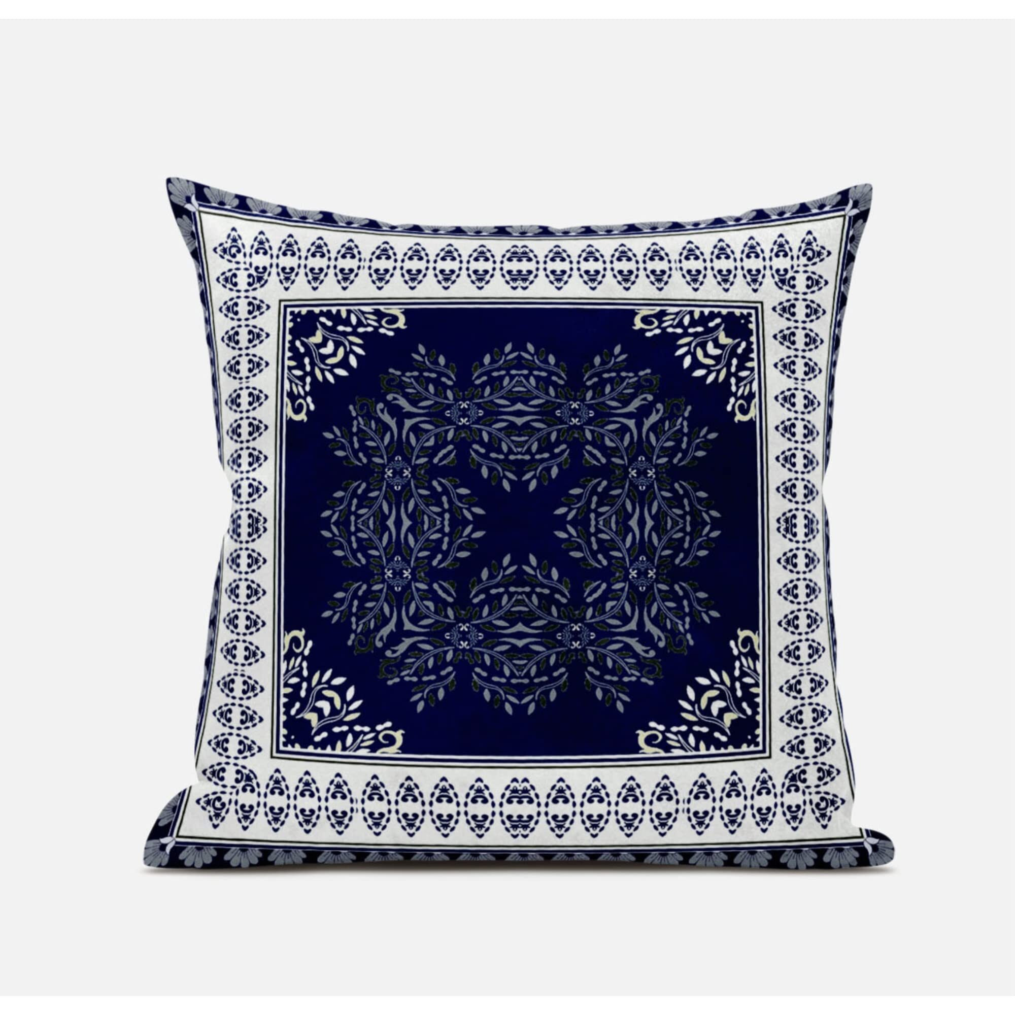 Amrita Sen Window Wreath Palace Suede Blown and Closed Pillow in Muted Magenta Cream