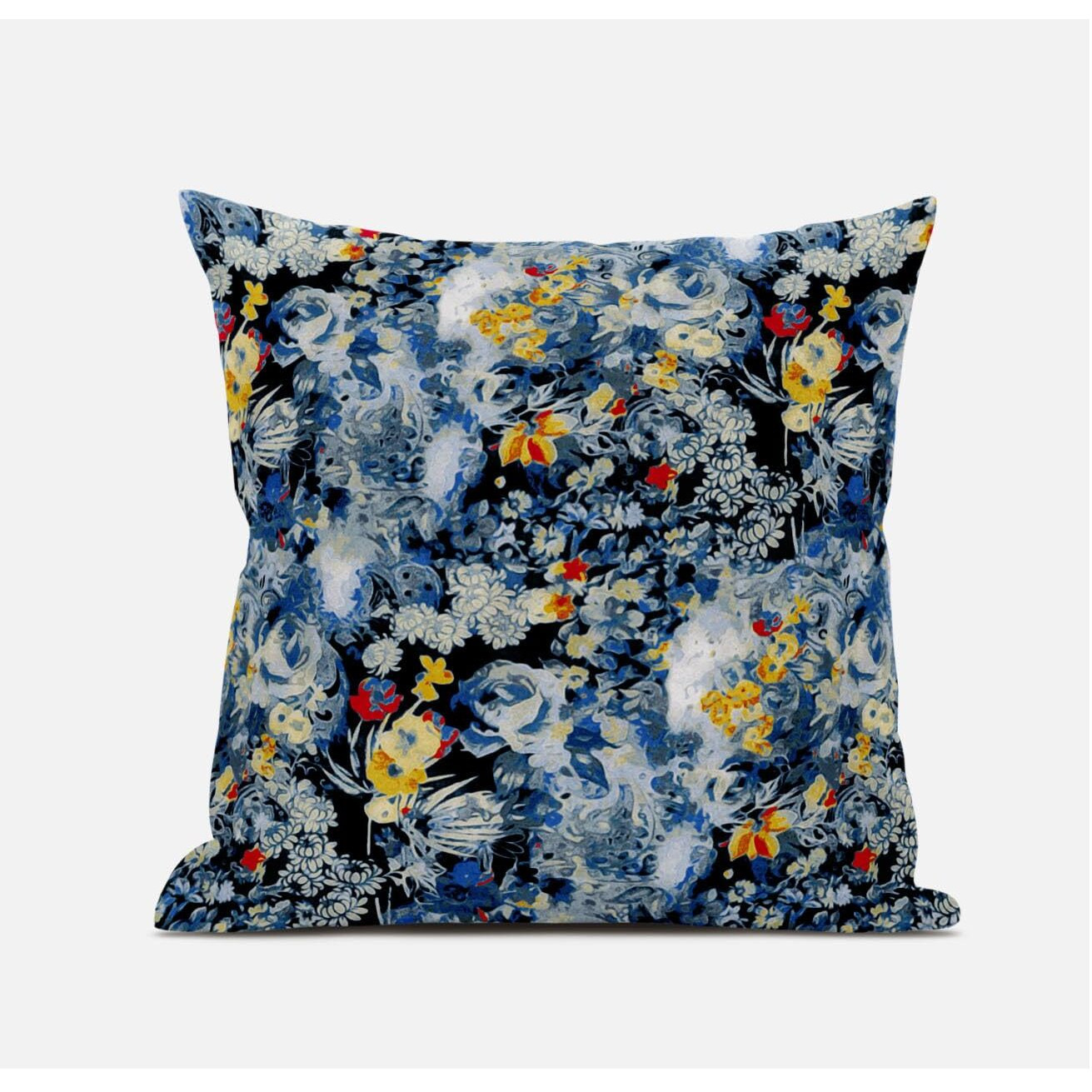 Amrita Sen Sea Garden Rose Suede Blown and Closed Pillow in Purple Pink