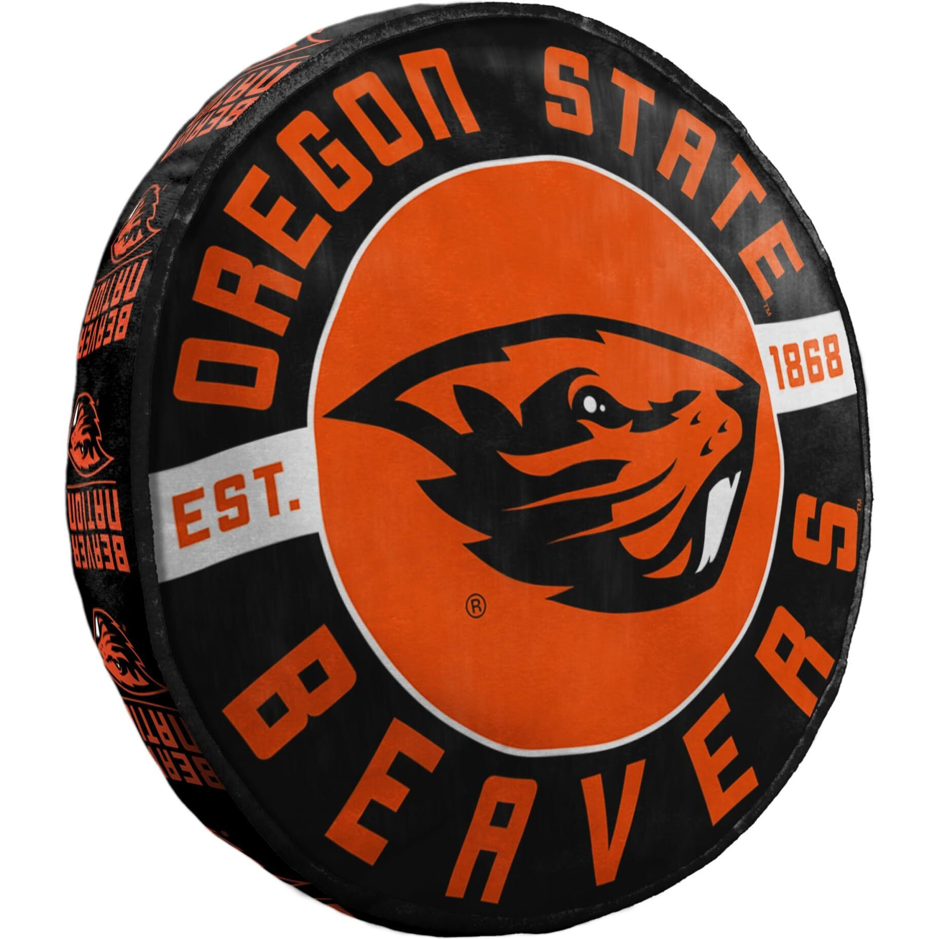 Northwest NCAA Oregon State Beavers Round Cloud Pillow, 15", Team Colors
