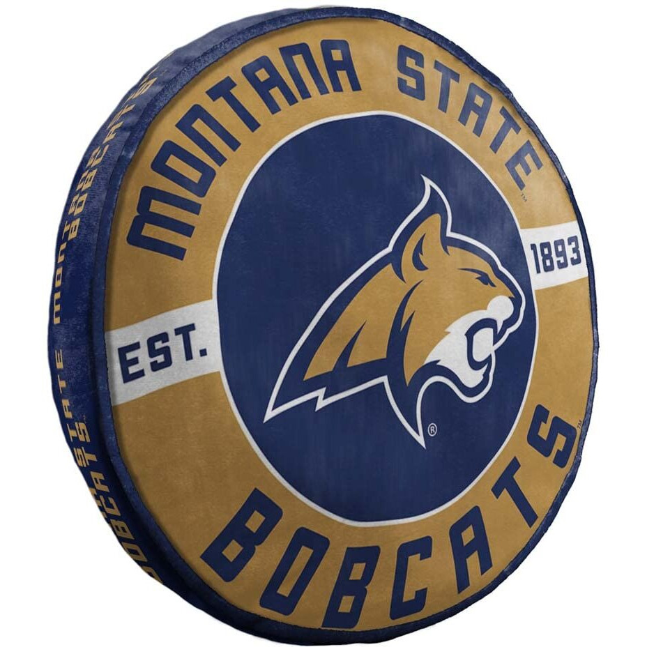 Northwest NCAA Montana State Bobcats Round Cloud Pillow, 15", Team Colors