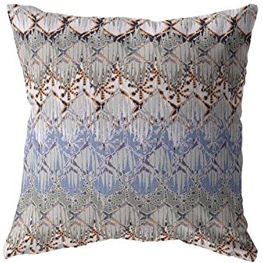 Amrita Sen Hatches Broadcloth Indoor Outdoor Zippered Pillow Muted Orange