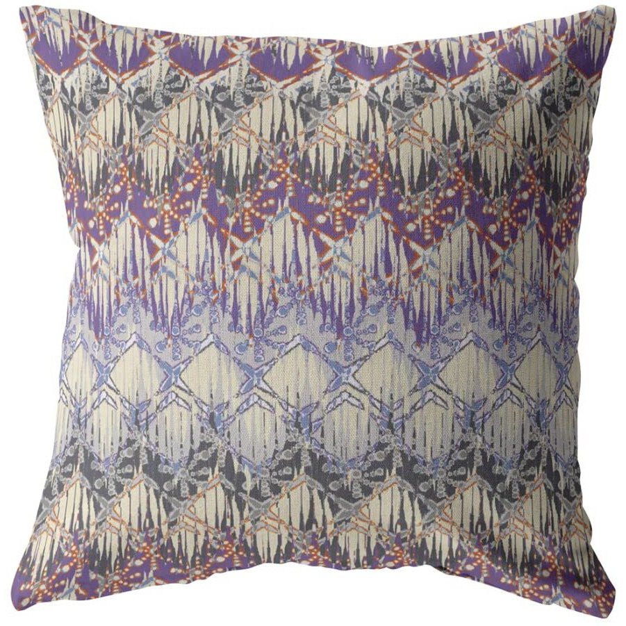 Amrita Sen Hatches Broadcloth Indoor Outdoor Zippered Pillow Muted Magenta