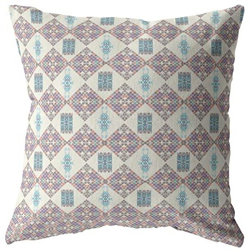 Amrita Sen Coral Sea Suede Blown and Closed Pillow Muted Pink