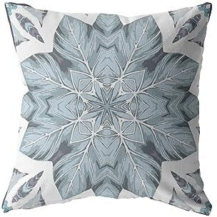 Amrita Sen Space Forest Broadcloth Indoor Outdoor Zippered Pillow Blue