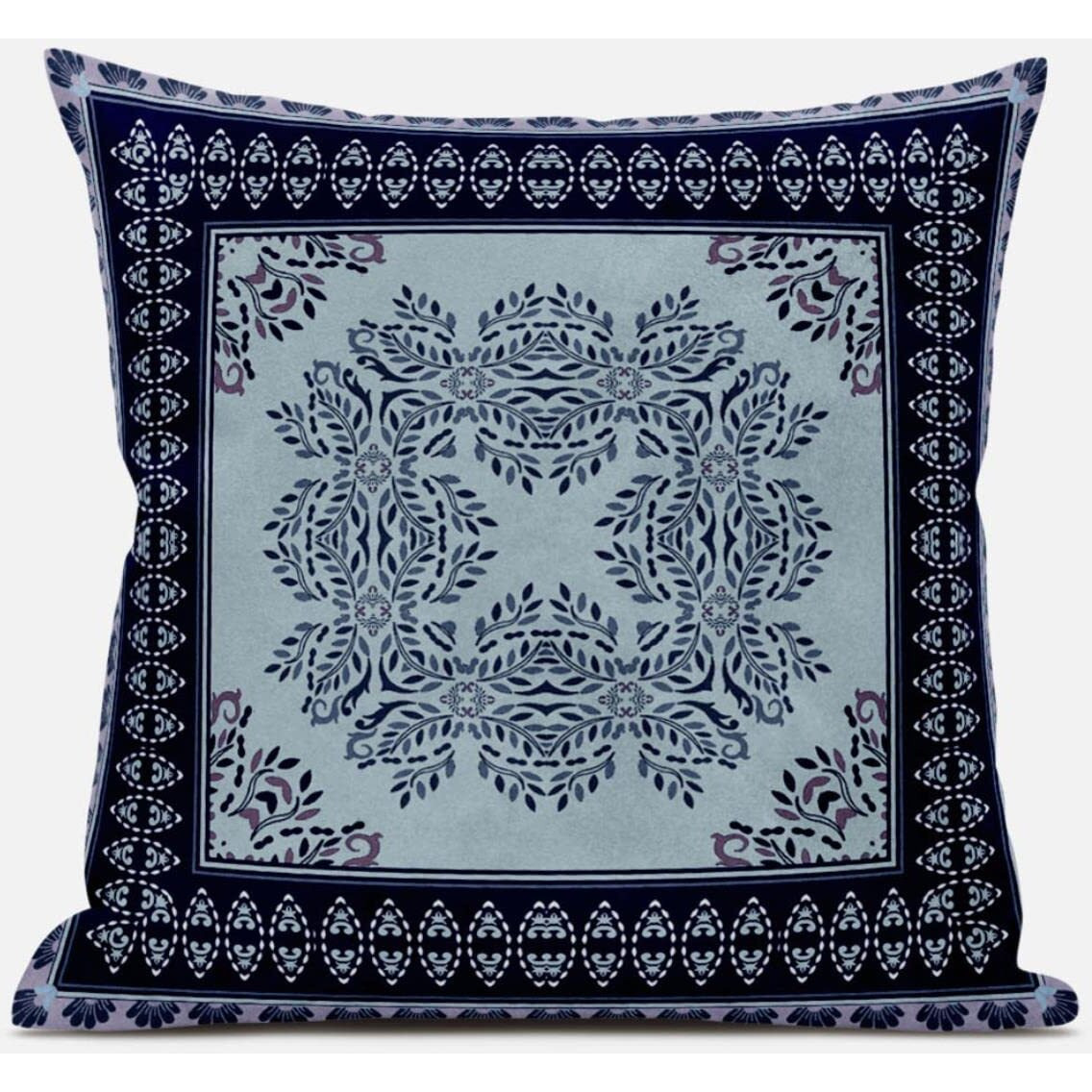 Amrita Sen Window Wreath Palace Throw Pillow with Removable Cover in White Green Red 16x16