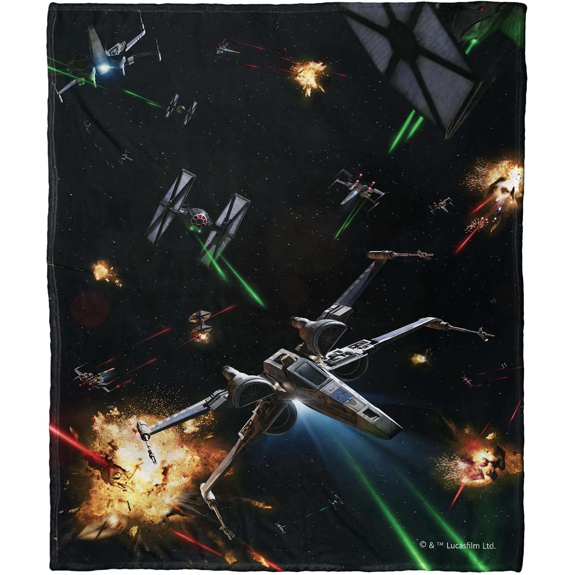 Northwest Star Wars Silk Touch Throw Blanket, 50" x 60", Fighters