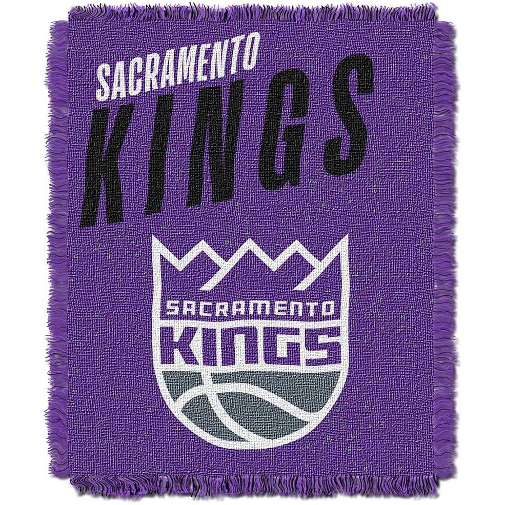 Sac Kings OFFICIAL NBA &quotHeadliner" Woven Jacquard Throw Blanket