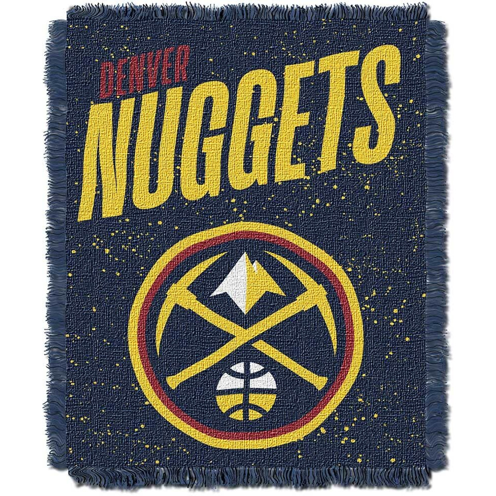 Nuggets OFFICIAL NBA &quotHeadliner" Woven Jacquard Throw Blanket