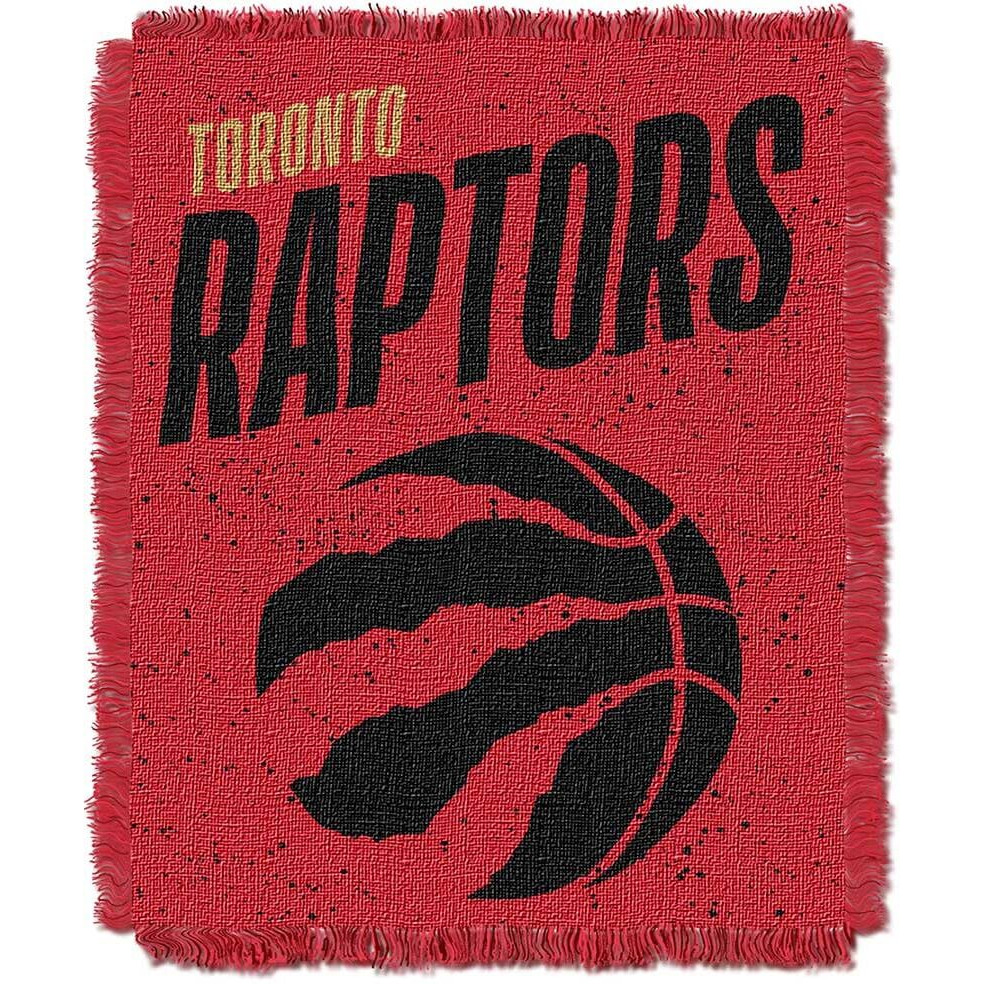 Raptors OFFICIAL NBA &quotHeadliner" Woven Jacquard Throw Blanket