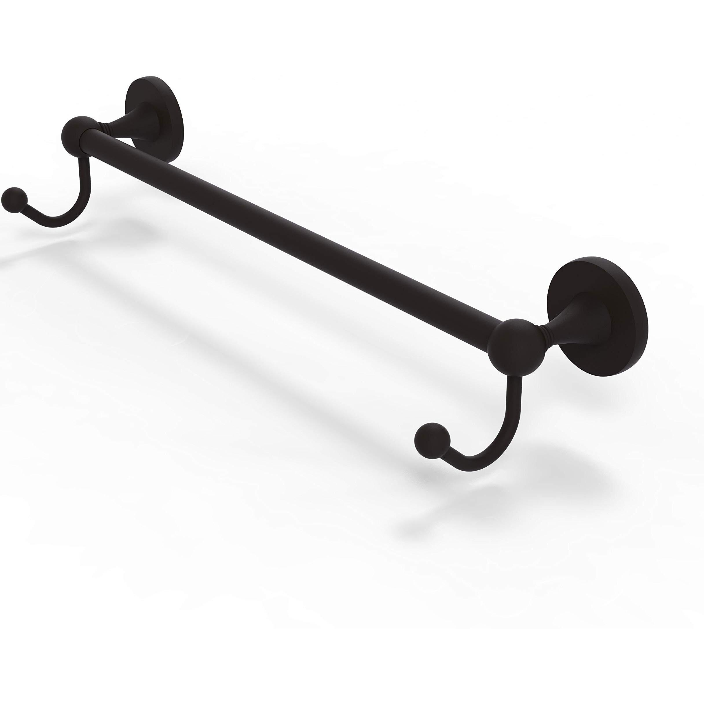 Allied Brass SL-41-18-HK Shadwell Collection 18 Inch Integrated Hooks Towel Bar, 18", Oil Rubbed Bronze