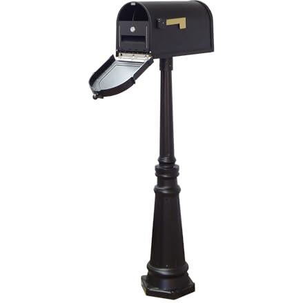 Special Lite Products Berkshire Curbside Mailbox with Locking Insert and Tacoma Mailbox Post