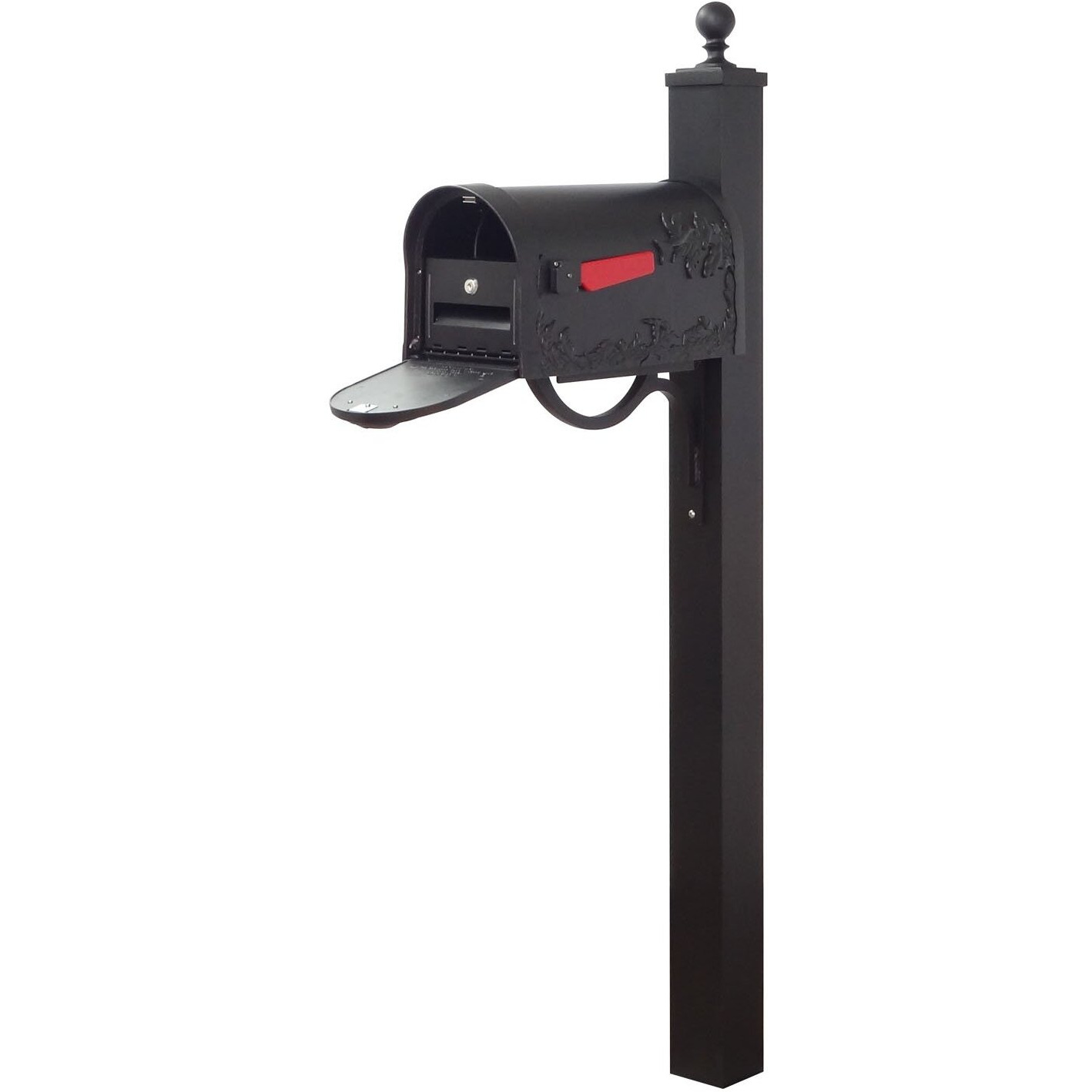 Special Lite Products Hummingbird Curbside Mailbox with Locking Insert and Springfield Mailbox Post