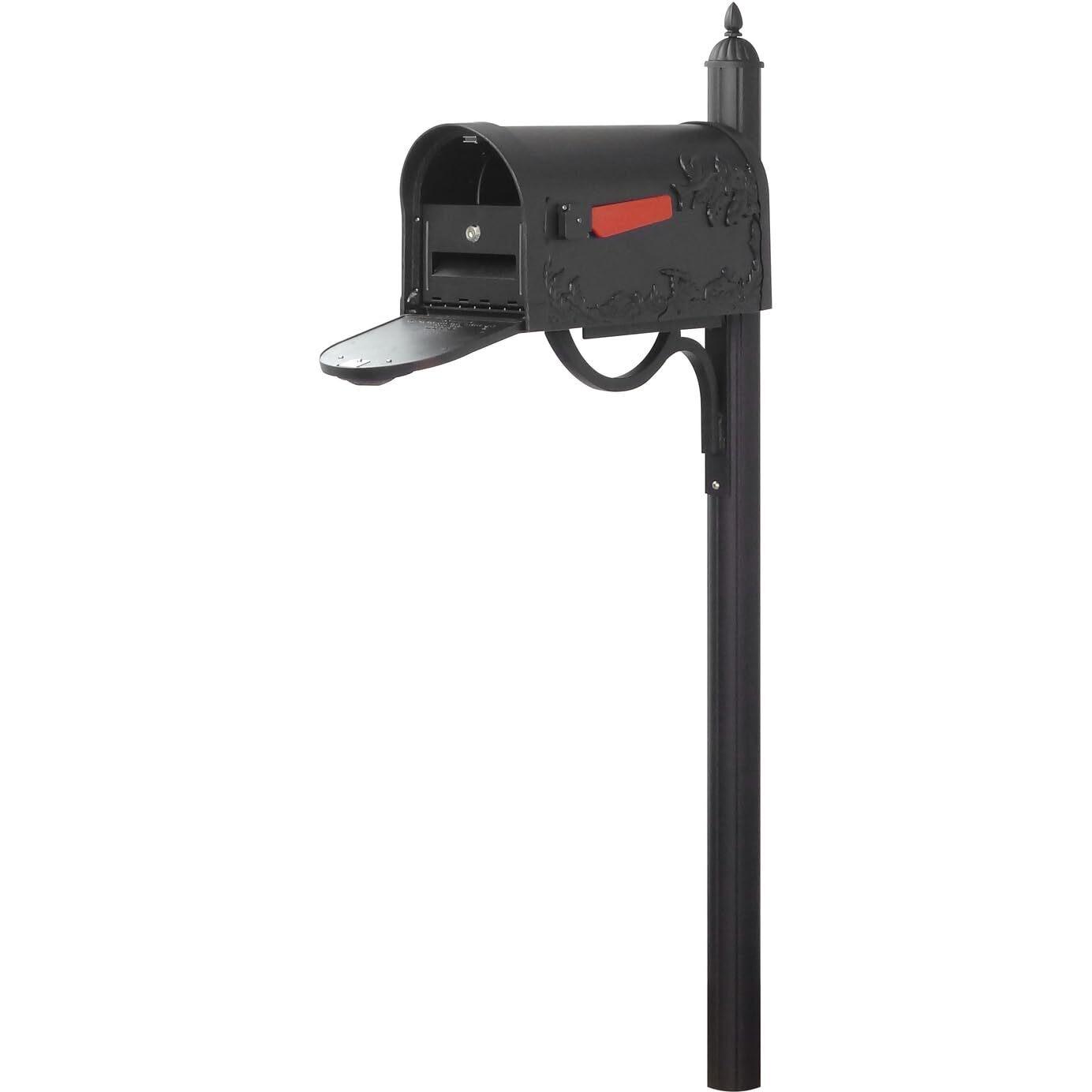 Special Lite Products Hummingbird Curbside Mailbox with Locking Insert and Richland Mailbox Post