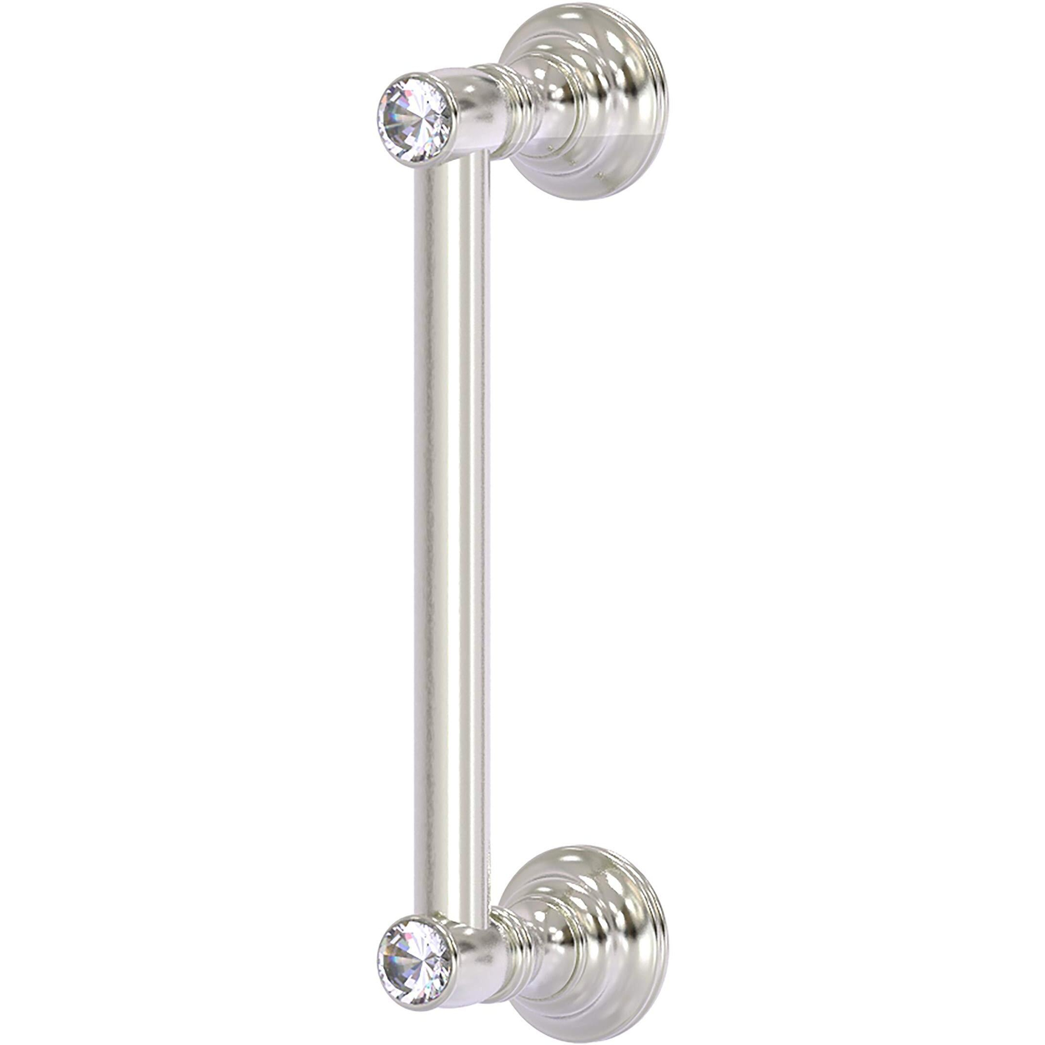 Allied Brass CC-3-8 Carolina Crystal Collection 8 Inch Door Pull, Satin Nickel
