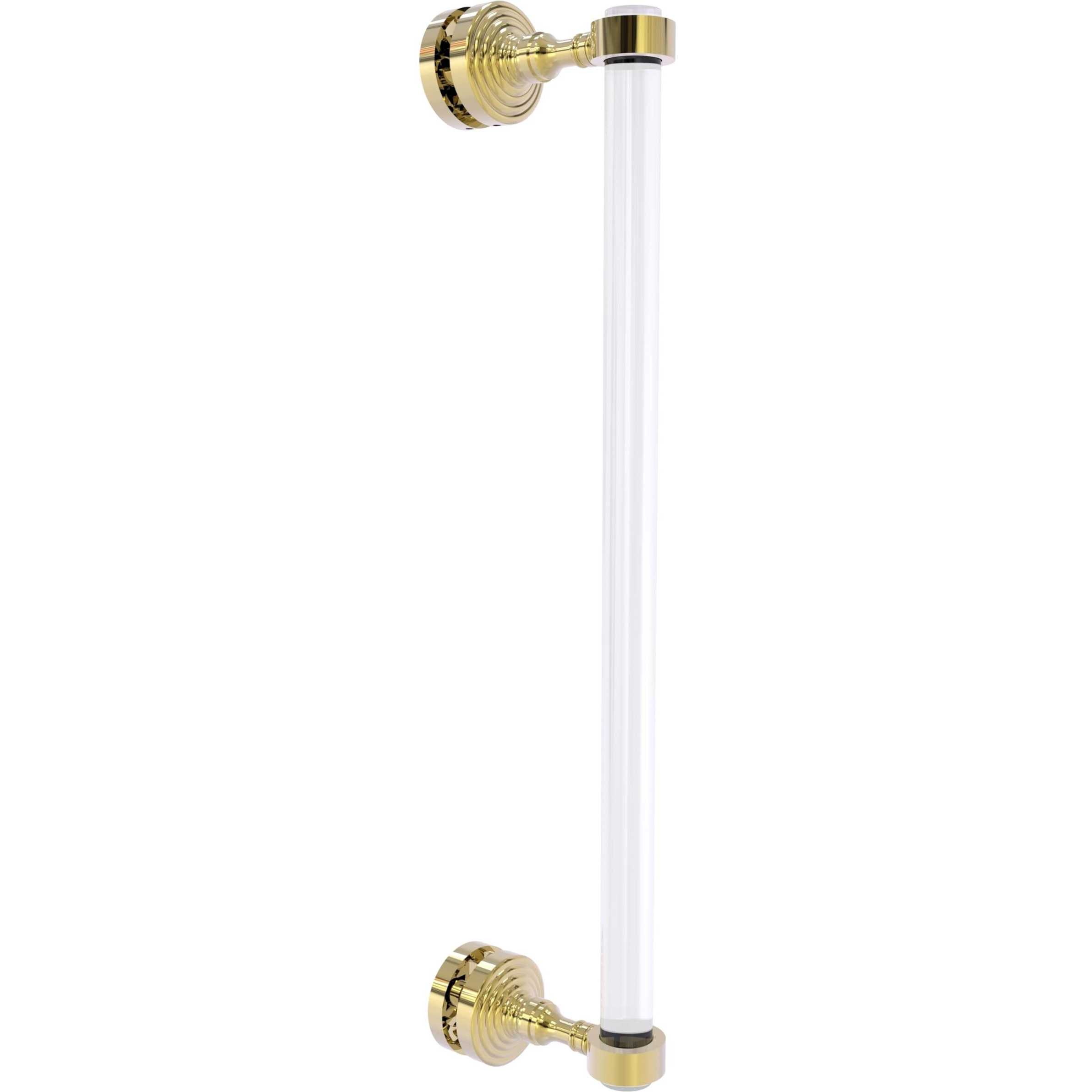 Allied Brass PG-407-18SM-UNL Pacific Grove Collection 18 Inch Single Side Shower Door Pull, Unlacquered Brass