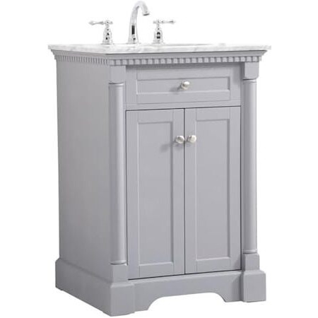Elegant Decor Indoor Modern Under Sink Bathroom Fixtures Storage Organizer Cabinet 30 inch Single Bathroom Vanity - Natural Oak