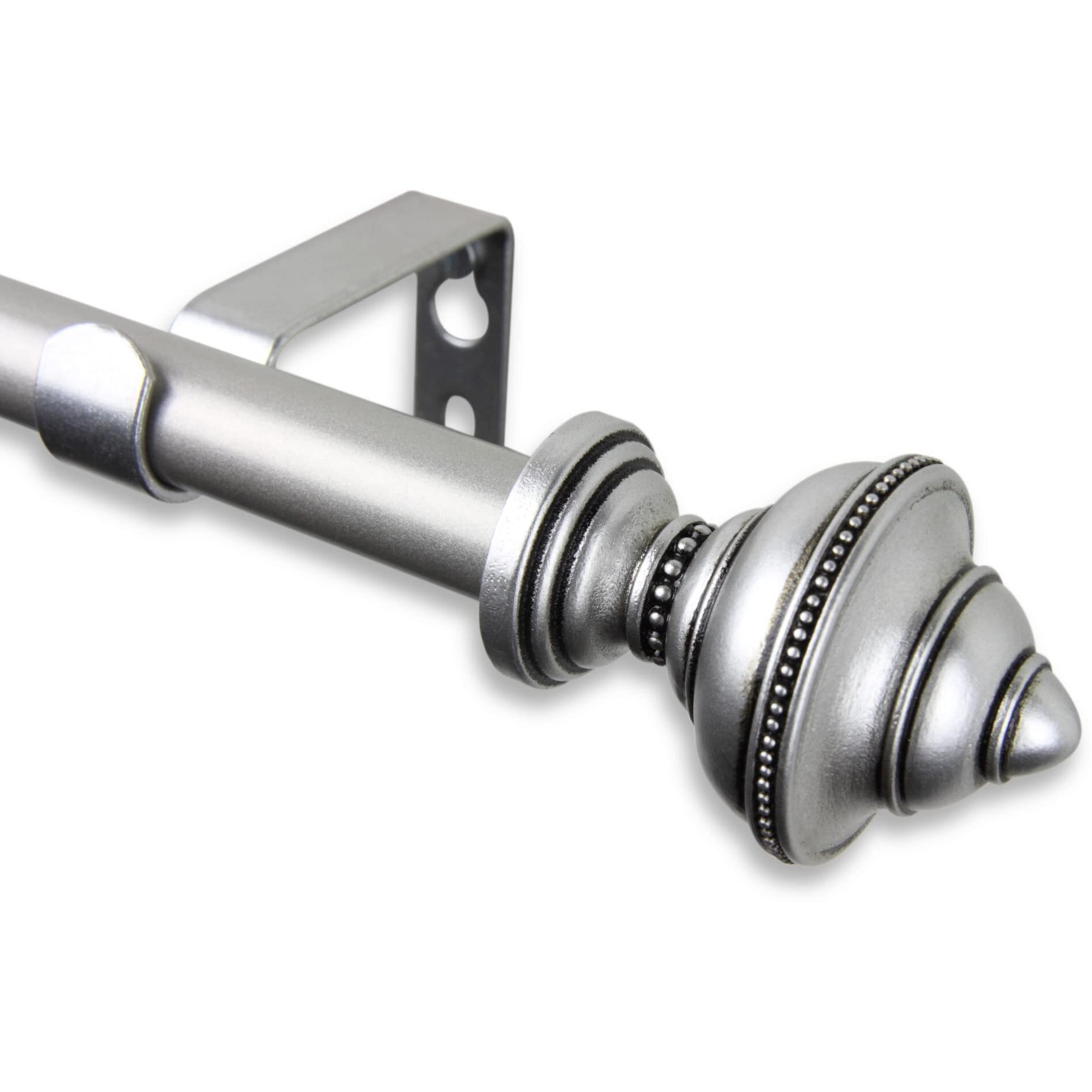 Rod Astamoda Augustus Curtain 5/8 inch Dia. 84-120 Inch - Satin Nickel