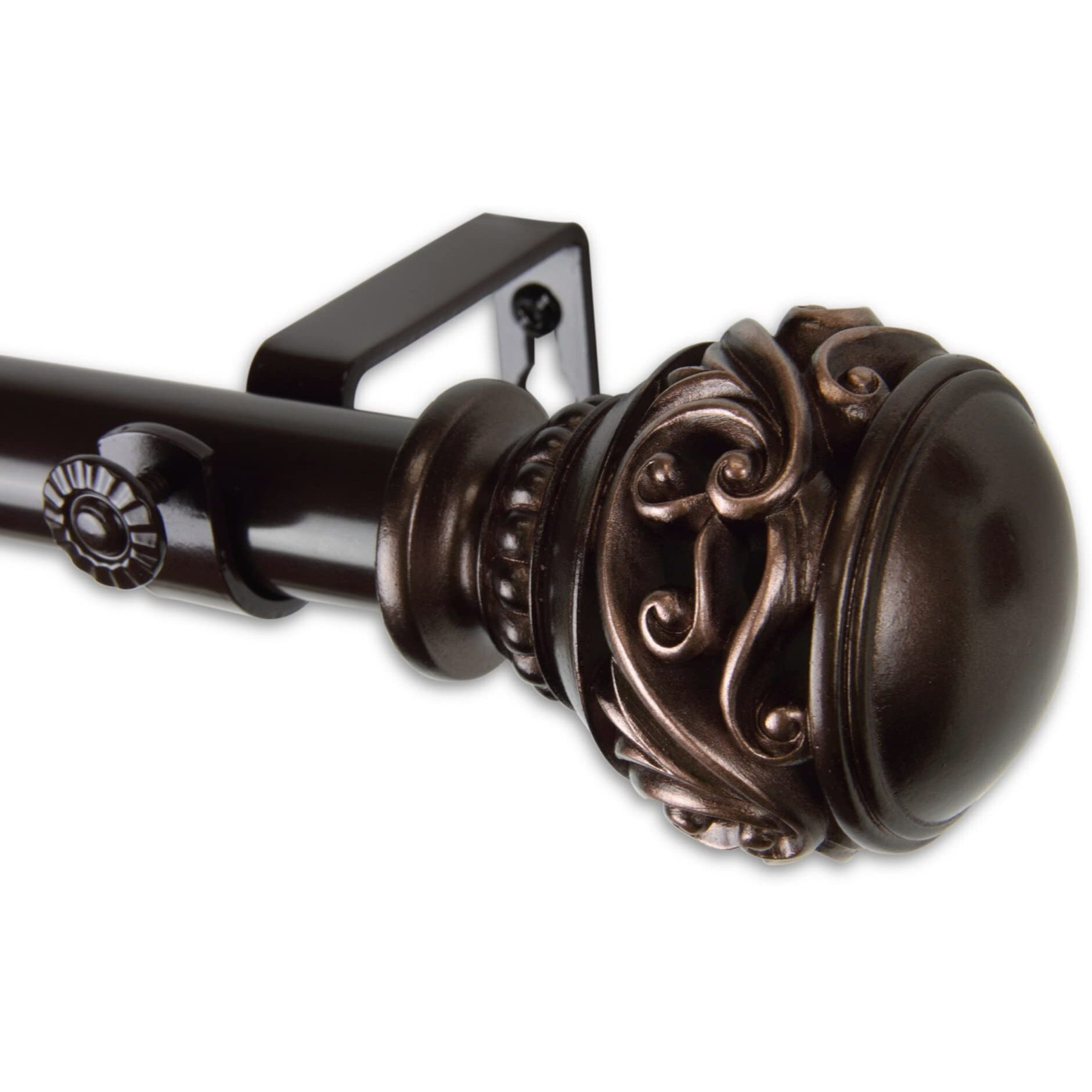Rod Astamoda Leon Curtain 1" OD 160-240 inch - Bronze