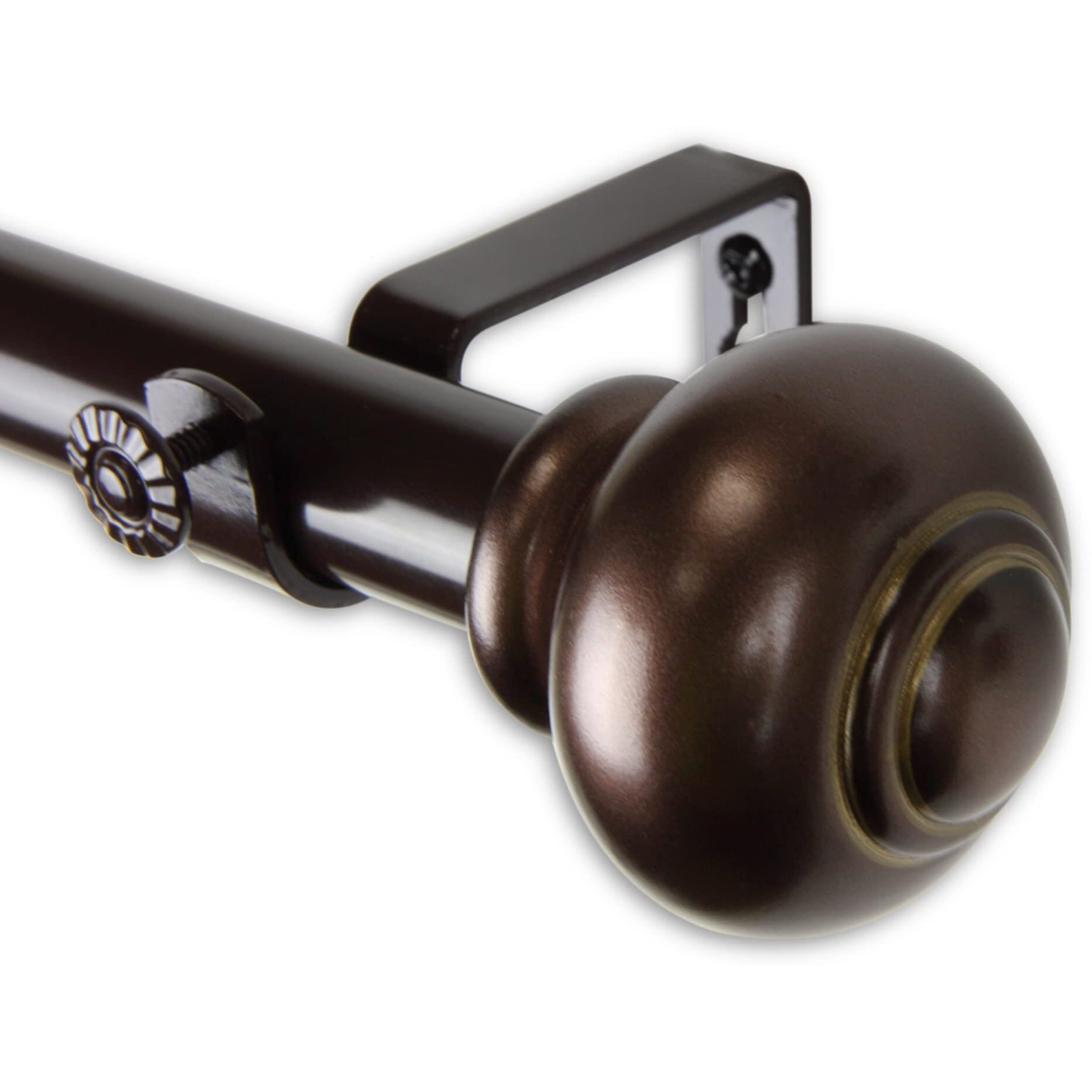Rod Astamoda Constantino Curtain 1" OD 48-84 inch - Bronze