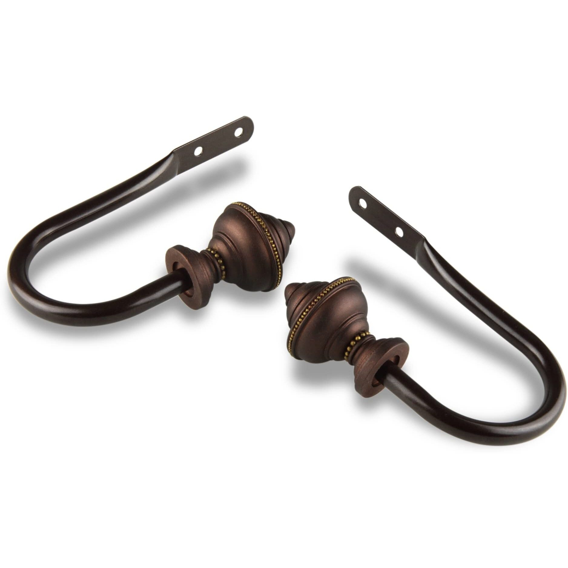 Rod Astamoda Augustus Curtain Holdback - Cocoa