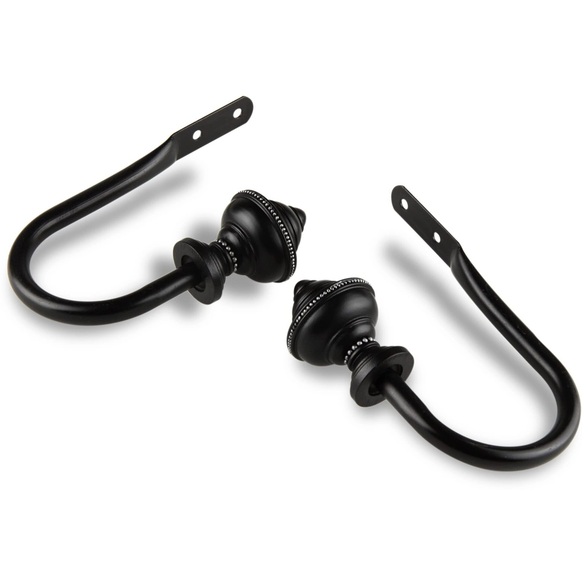 Rod Astamoda Augustus Curtain Holdback - Black