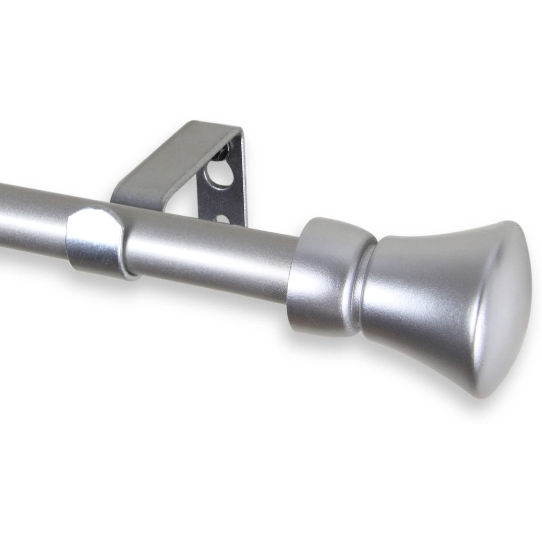 Rod Astamoda Lewis Curtain 5/8 inch Dia. 84-120 Inch - Satin Nickel