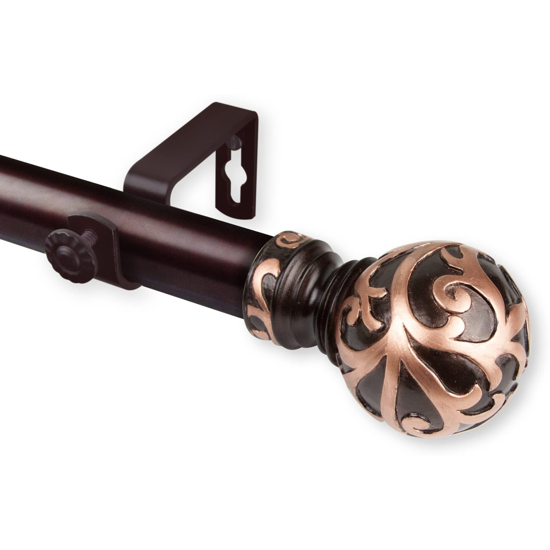 Rod Astamoda Terreca Curtain 1" OD 28-48 inch - Bronze