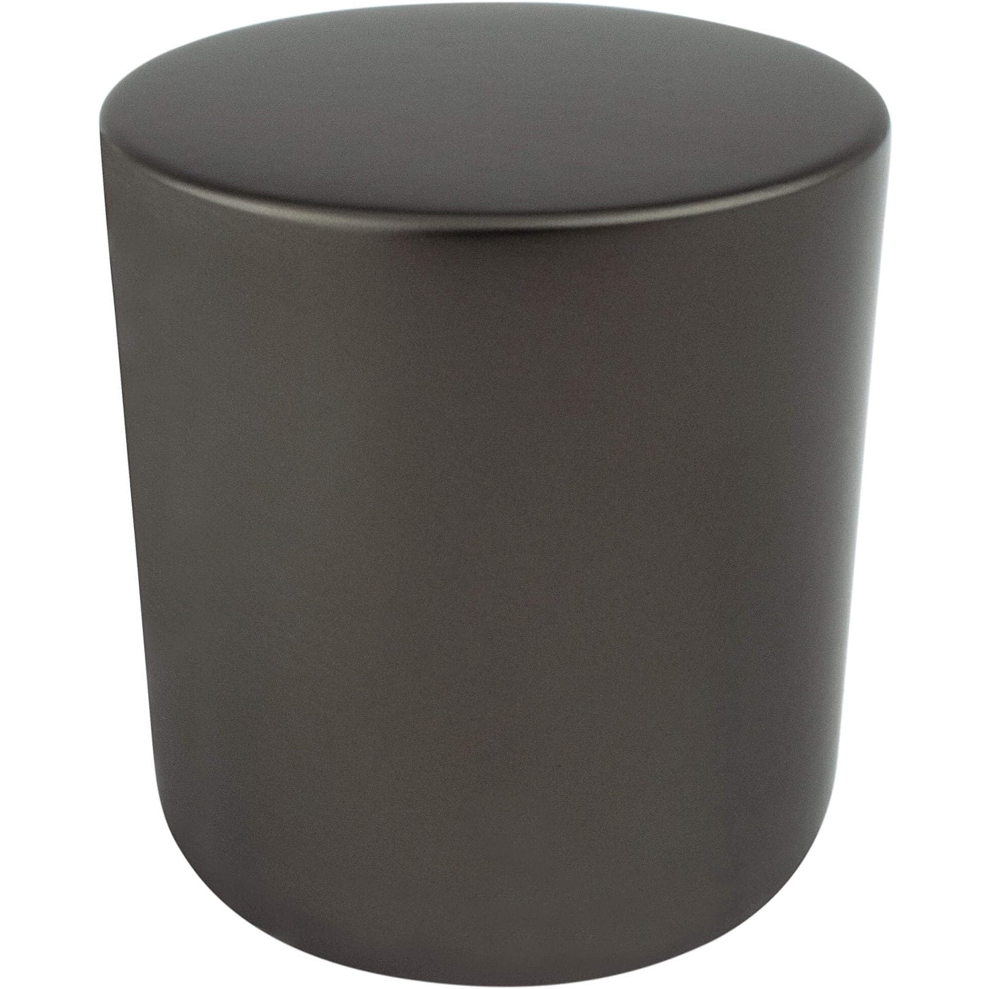Mini Zinc Round Cabinet Knob Charcoal Gray - Large