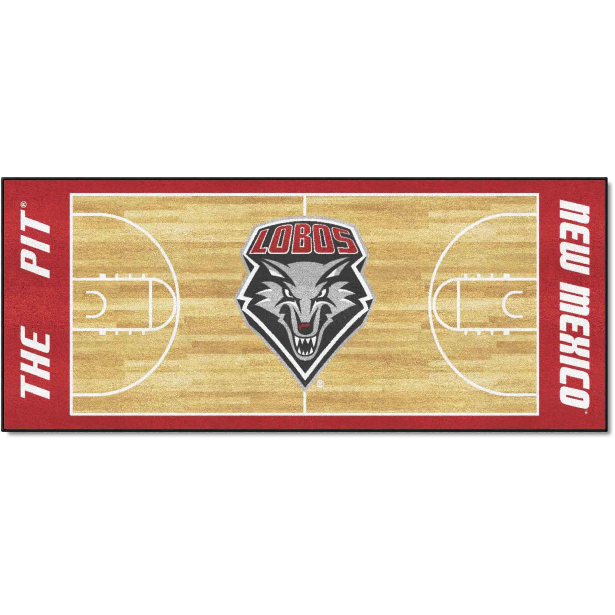 FANMATS 7554 NCAA - New Mexico Court Runner Rug - 30in. x 72in.