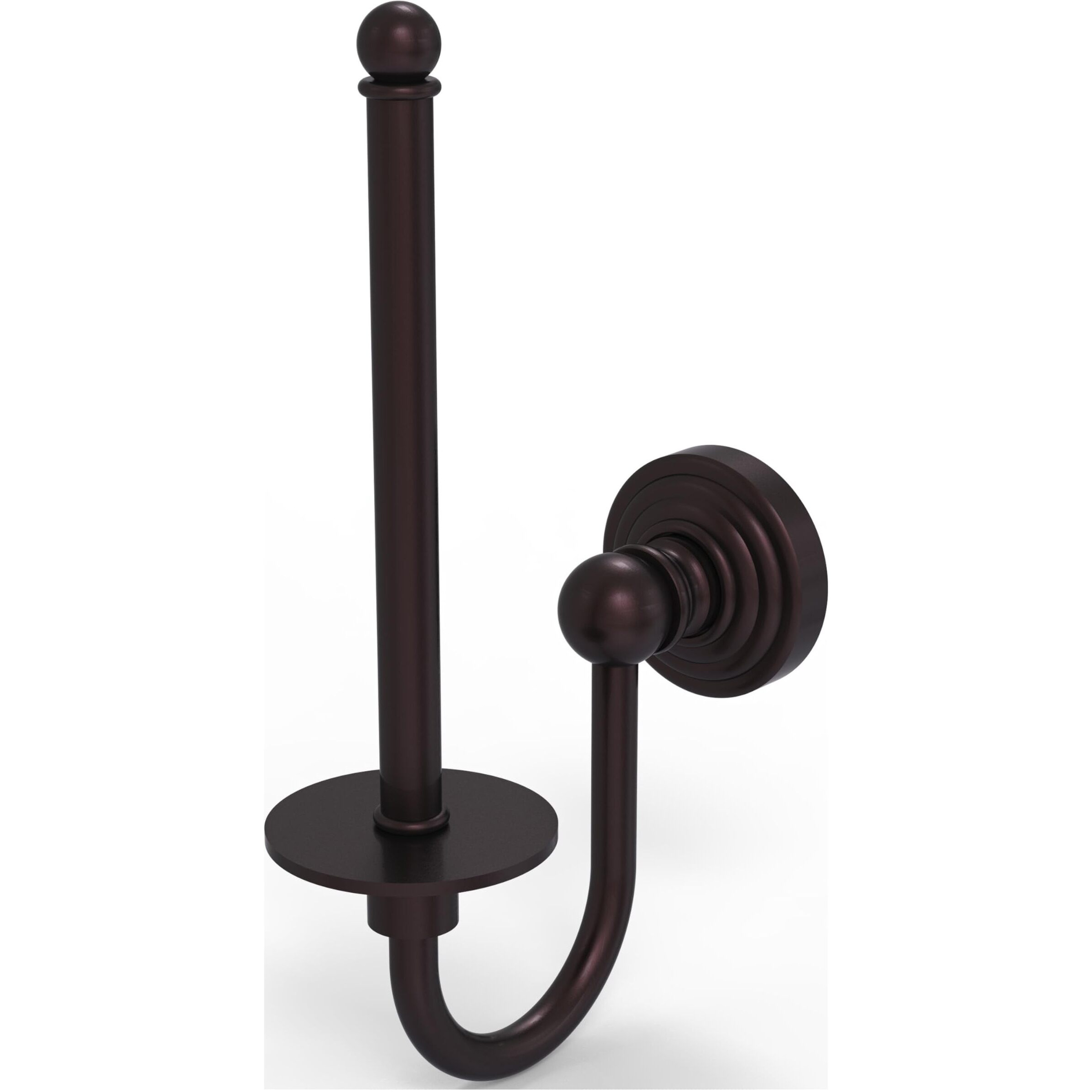 Allied Brass WP-24U-ABZ Waverly Place Collection Upright Tissue Toilet Paper Holder, Antique Bronze