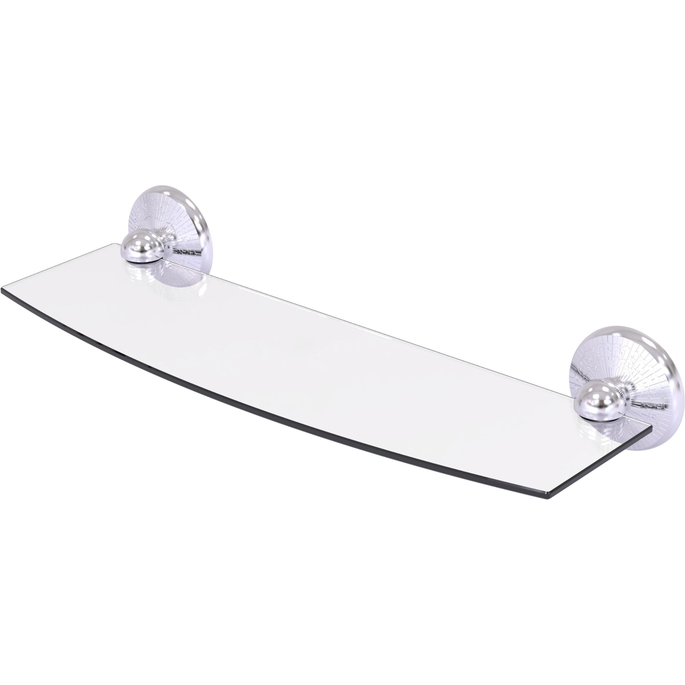 Allied Brass PMC-33/18-PB Prestige Monte Carlo Collection 18 Inch Glass Shelf, Polished Brass